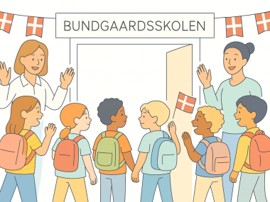 Billede af forventningsfulde elever 